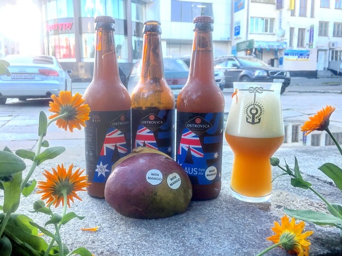 фото Ostrovica Brewery  Aus pale ale with mango австралийский Пэйл эль с манго
